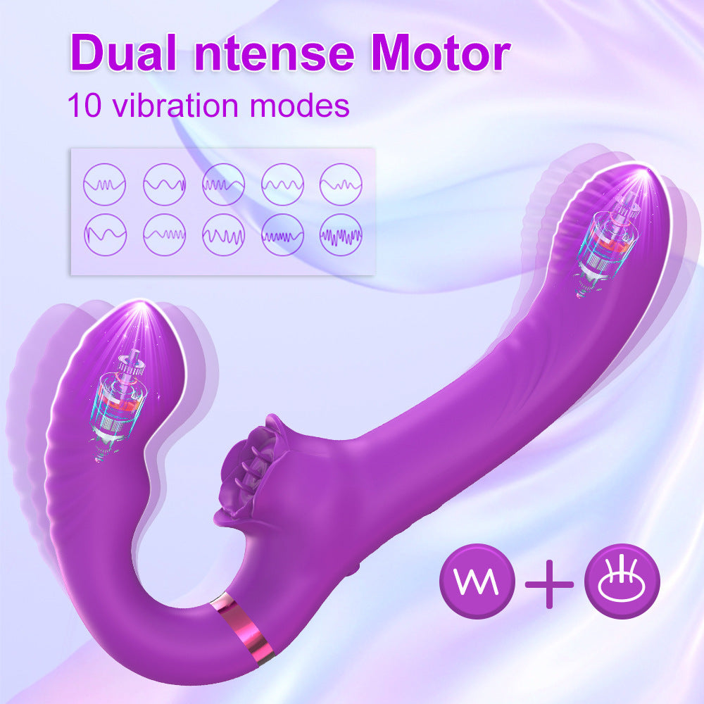 Double Ended G-Spot Dildo Vibrator Simifo