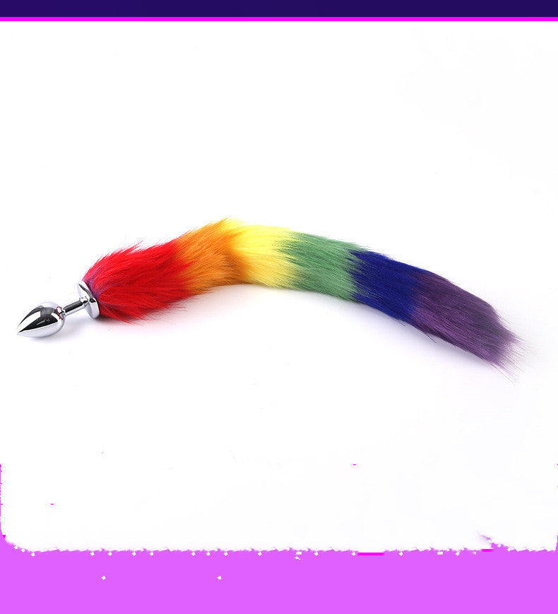Rainbow Fox Tail Butt Plug Simifo