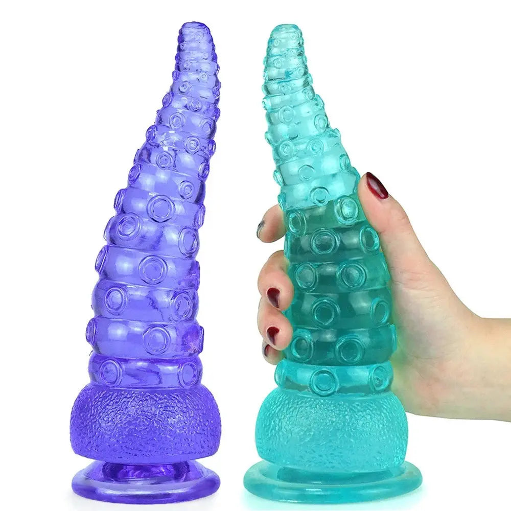 Crystal Octopus Tail Transparent Soft Butt Plug Simifo