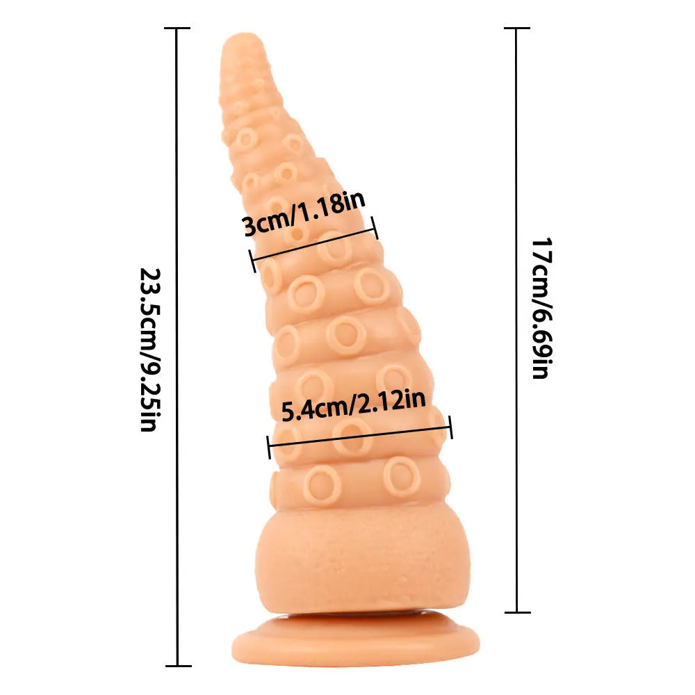 Crystal Octopus Tail Transparent Soft Butt Plug Simifo