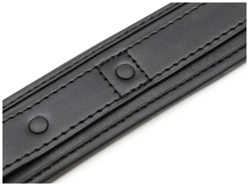 Bdsm Leather Collar with Chain Simifo