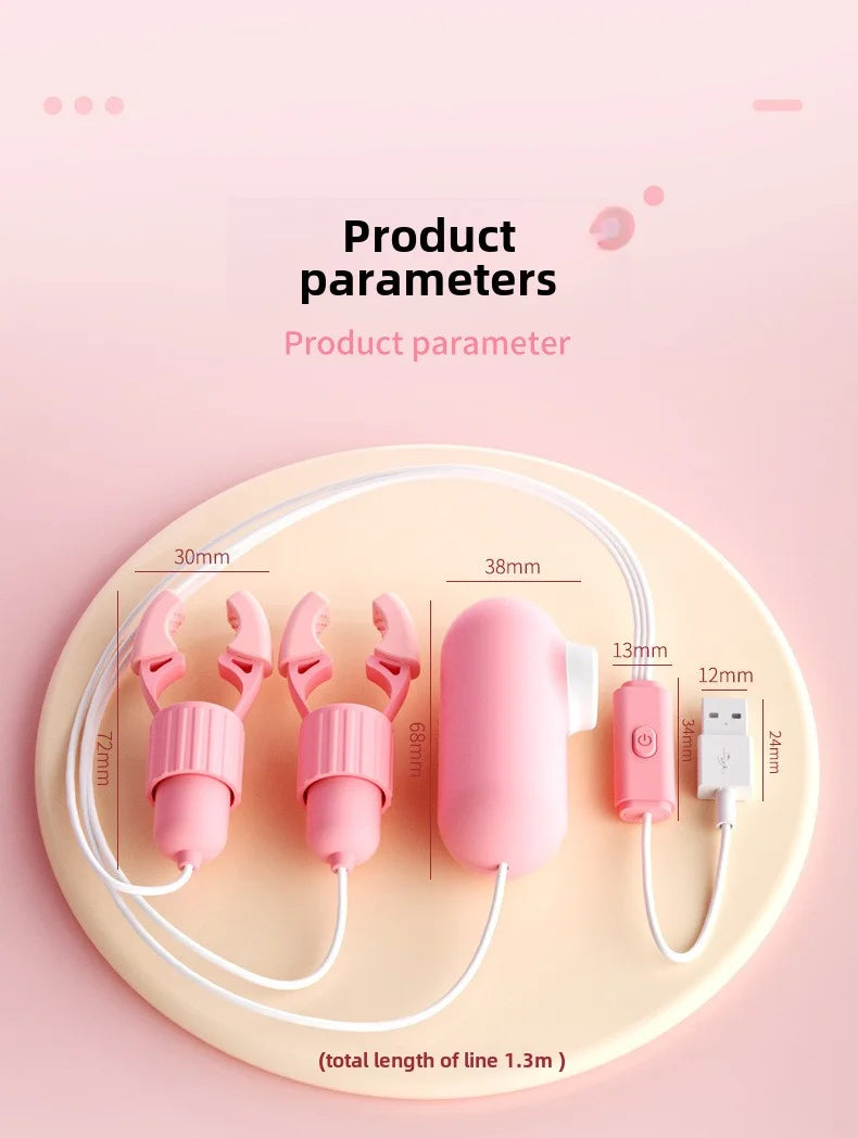 Sucking & Vibrating Nipple Clamps Simifo
