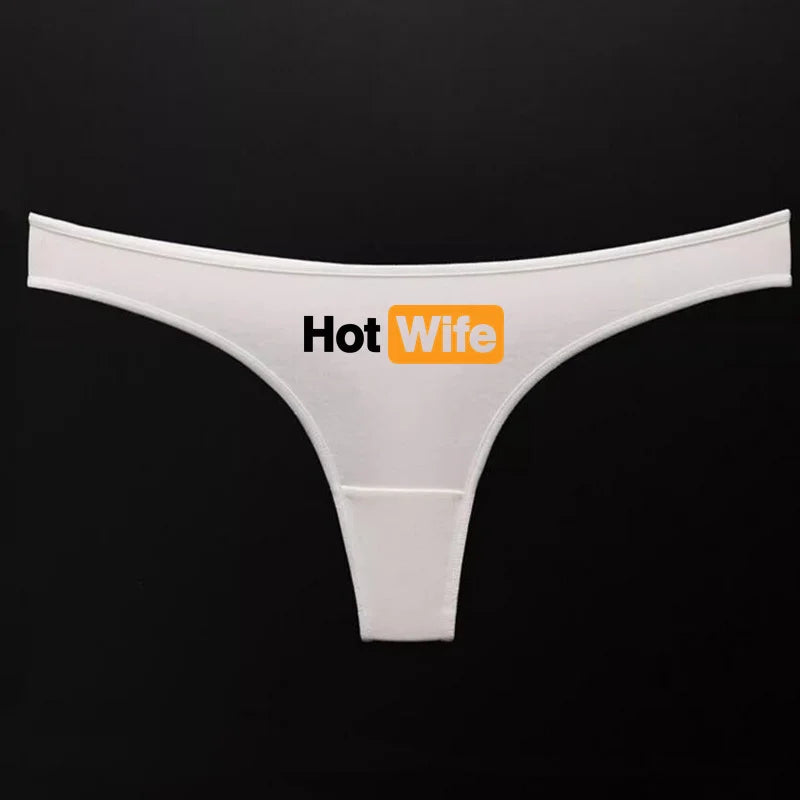 HOT WIFE Letters Women's Underwear - Seamless Low Waist Sports Panties | Traceless Fitness Brief