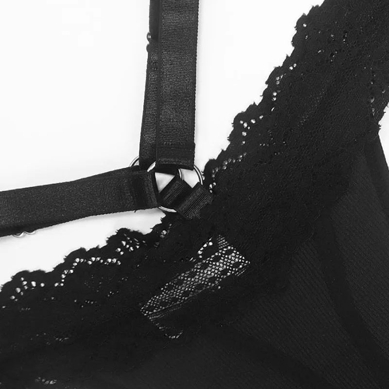 I LOVE BBC Sexy Lace Thong - Black Lingerie G-String | Traceless Women's Panties