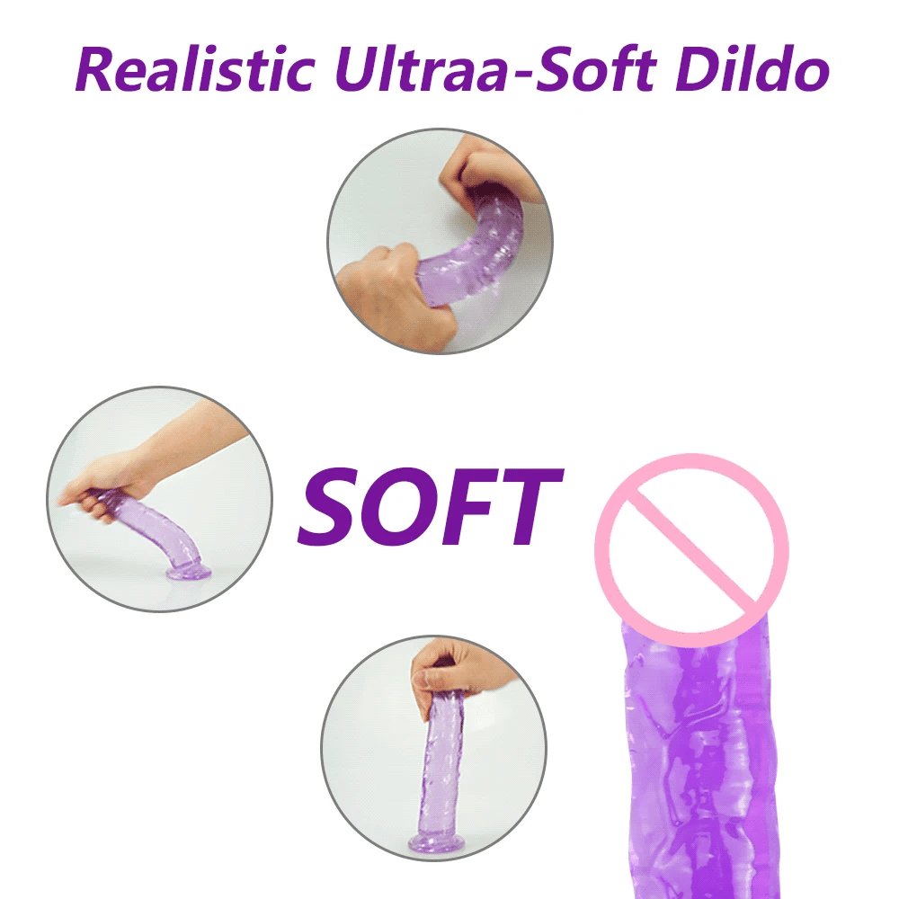 5 Colors Dildo With Suction Cup Simifo