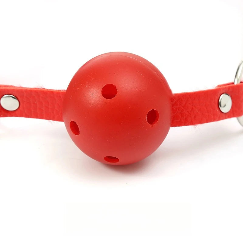 Leather Ball Gag Simifo
