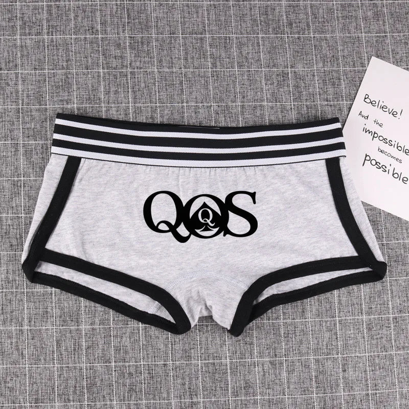 Queen of Spades Cotton Boyshort - Women's Breathable QOS Underwear | Cute Comfortable Panties