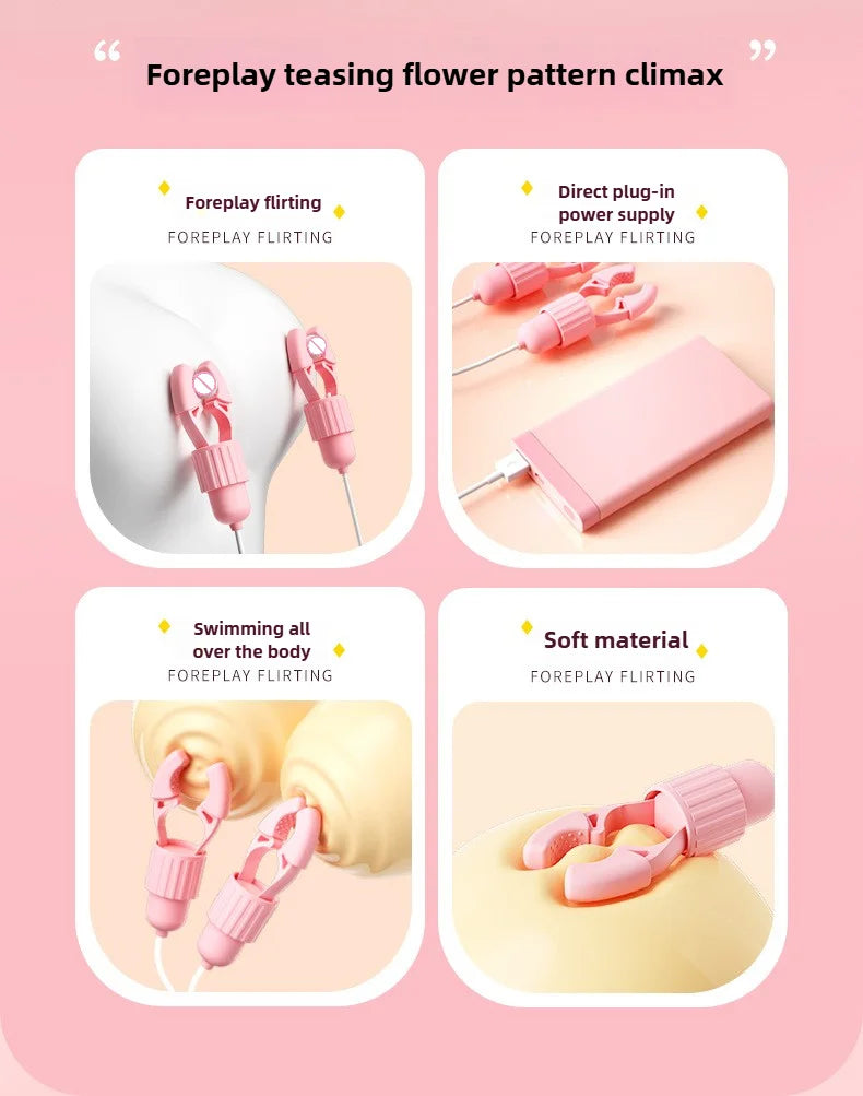 Sucking & Vibrating Nipple Clamps Simifo