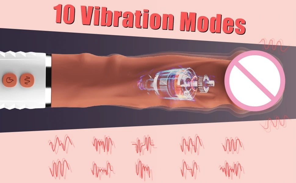 Realistic Vibrate Dildo - 10 Modes