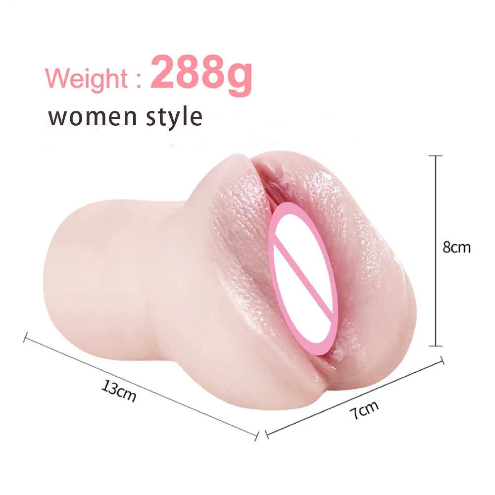 Realistic Vagina Male Masturbator - Anal & Pussy Stroker | Men's Adult Pleasure Toy for Couples