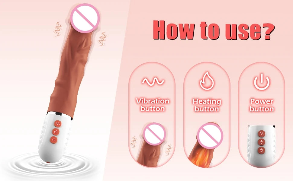 Realistic Vibrate Dildo - 10 Modes