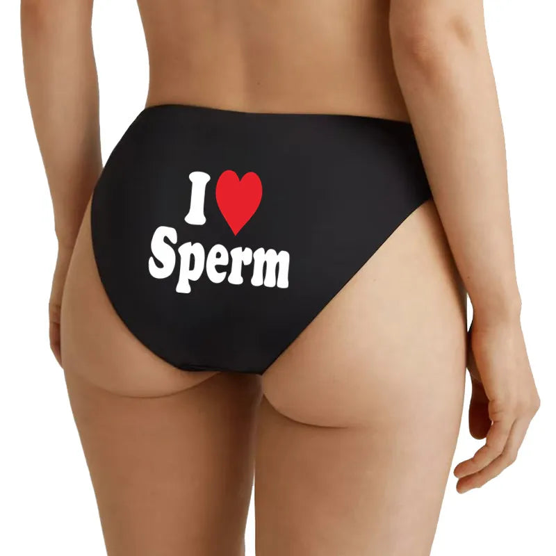 I LOVE S... Funny Women's Panties - Comfortable Cotton Underwear | Novelty Lingerie Gift