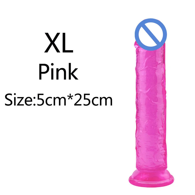 5 Colors Dildo With Suction Cup Simifo