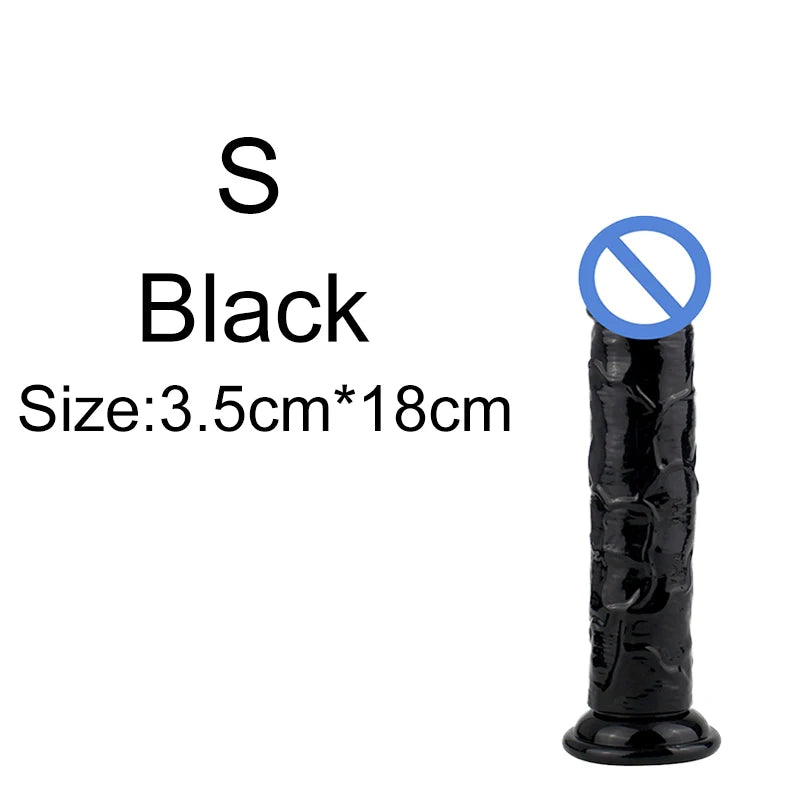 5 Colors Dildo With Suction Cup Simifo