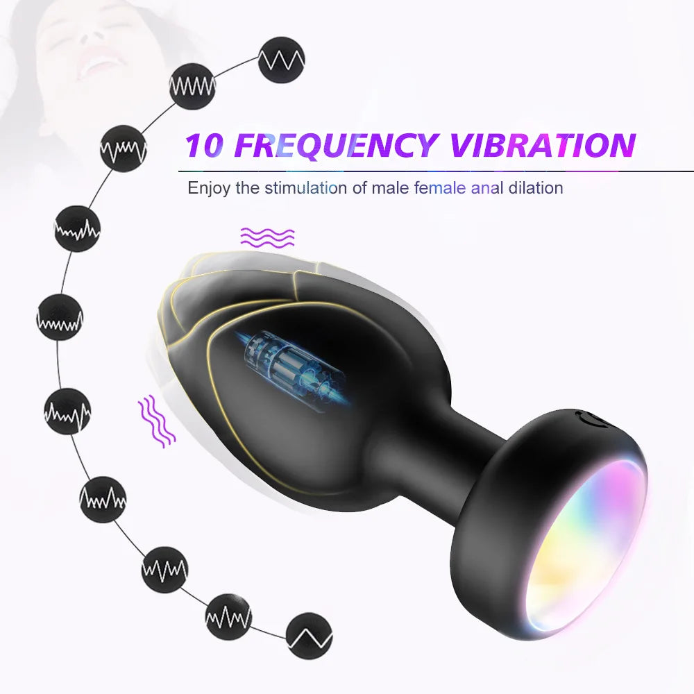 LED Colorful Light Butt Plug