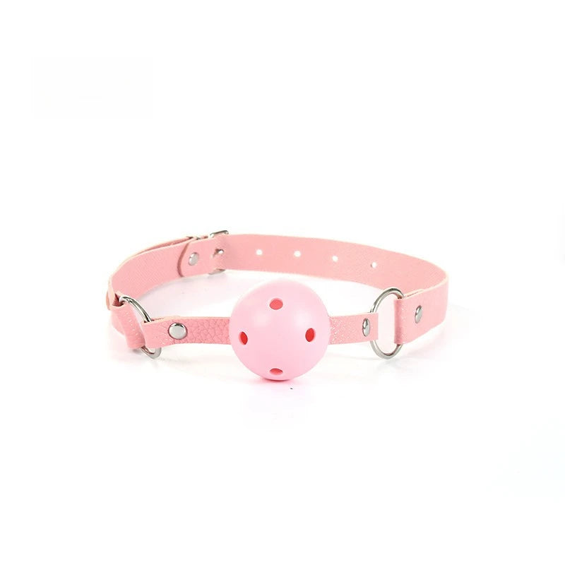 Leather Ball Gag Simifo
