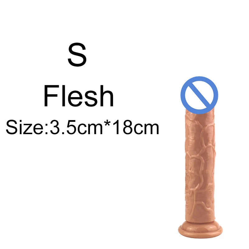 5 Colors Dildo With Suction Cup Simifo