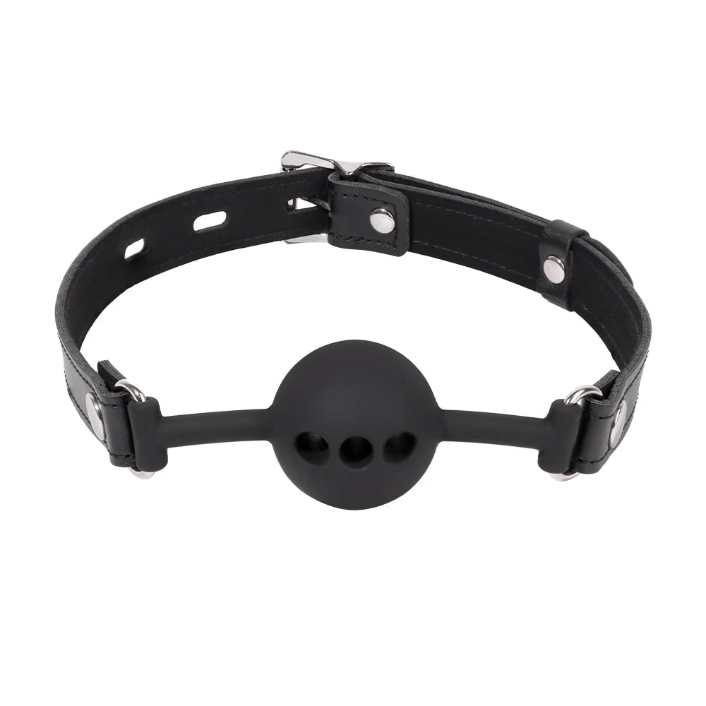 Black Silicone Ball Gag Simifo