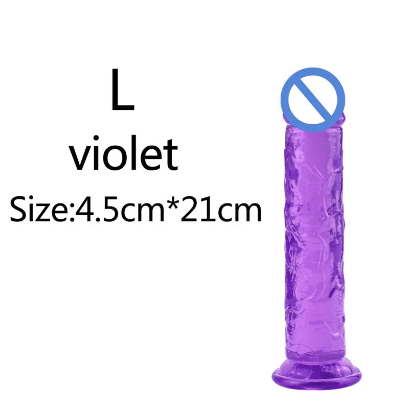 5 Colors Dildo With Suction Cup Simifo