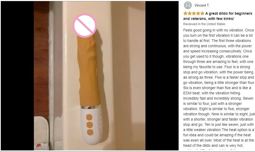 Realistic Vibrate Dildo - 10 Modes