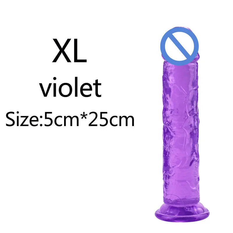 5 Colors Dildo With Suction Cup Simifo