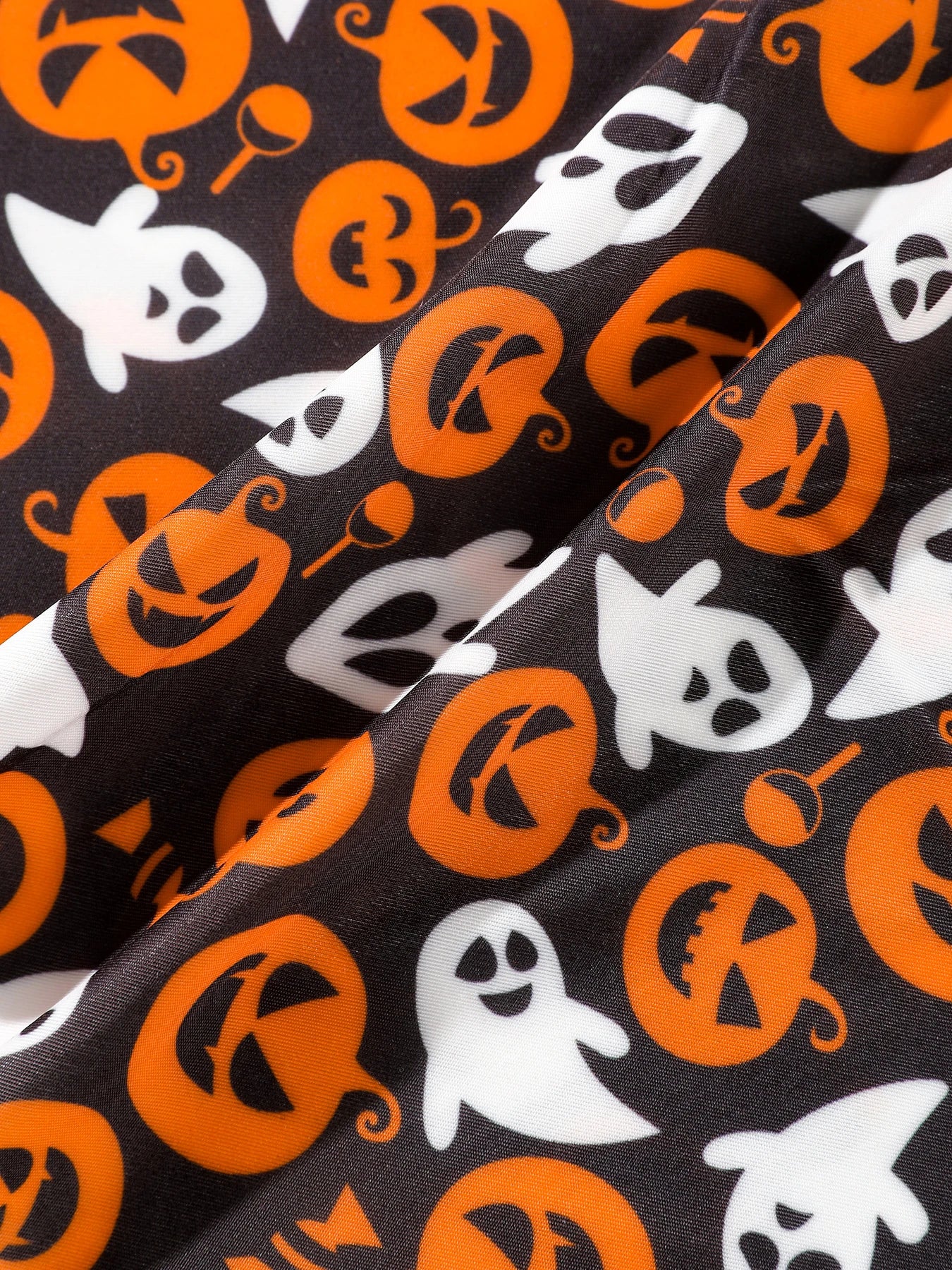 Women's Halloween Panties Set - 10 Piece Pumpkin & Skull Print Scalloped Edge Bikini Underwear