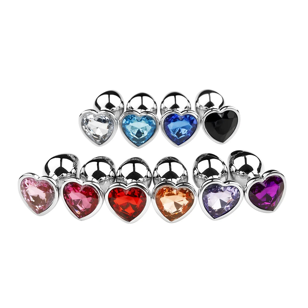 Metal Heart Butt Plug 3 Sizes Simifo