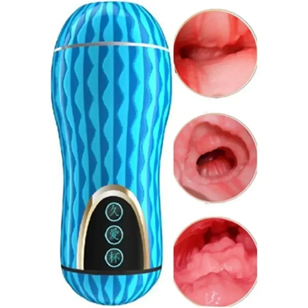5D Massager Male Masturbator - Realistic Silicone Vagina Stroker | Men's Pleasure Toy
