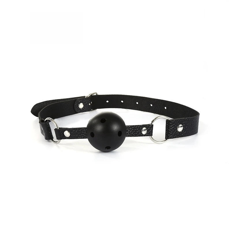 Leather Ball Gag Simifo