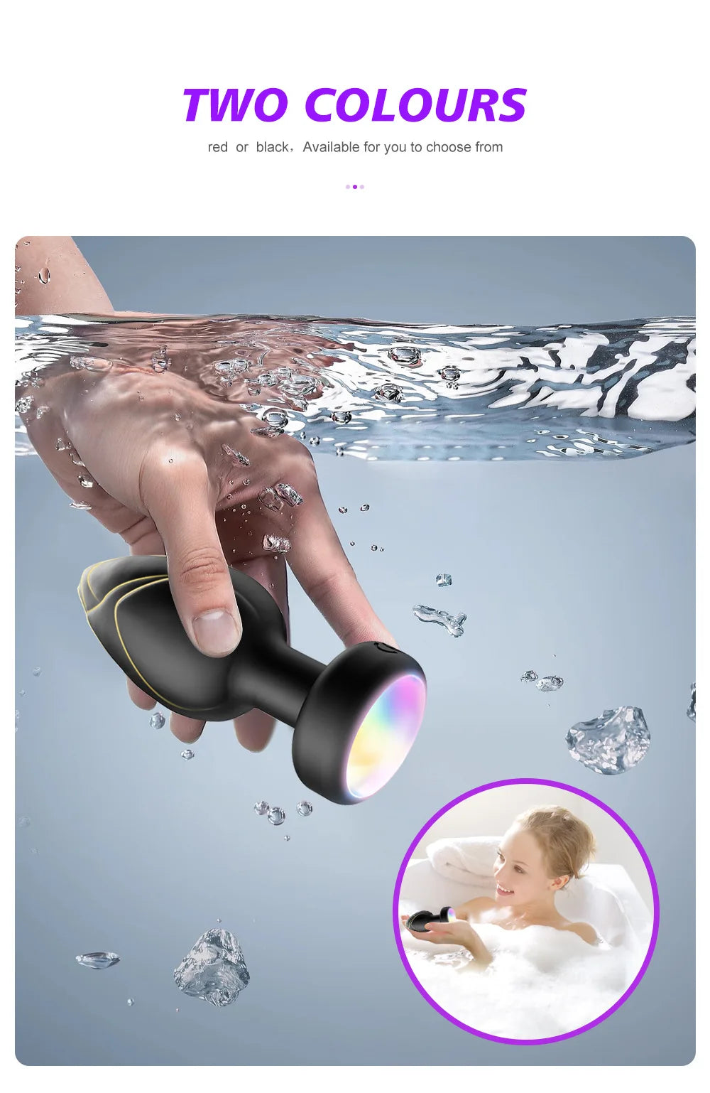 LED Colorful Light Butt Plug