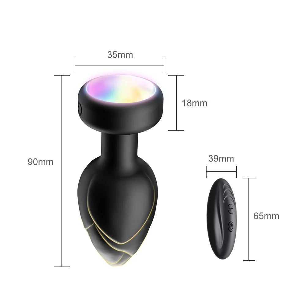 LED Colorful Light Butt Plug