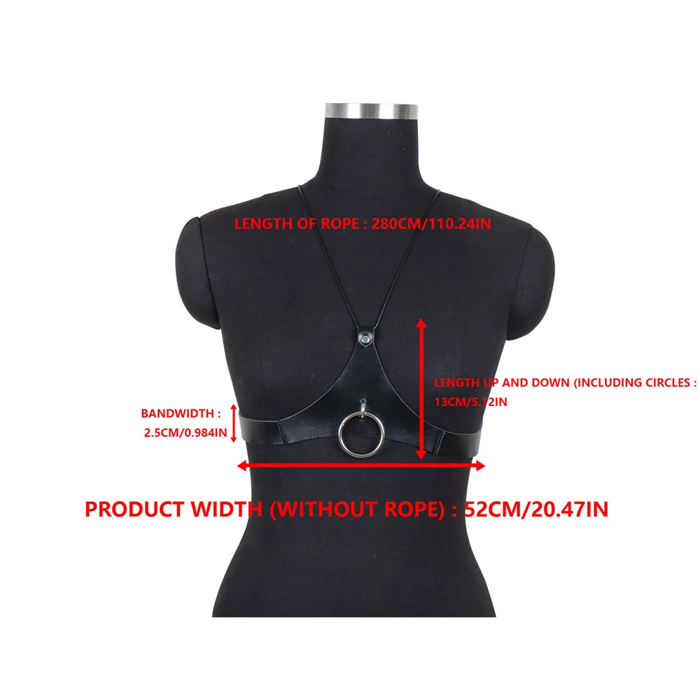 Sexy Body Harness - PU Leather Straps