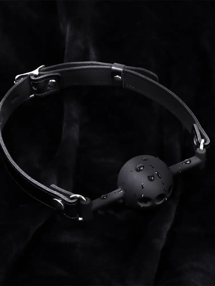 Black Silicone Ball Gag Simifo
