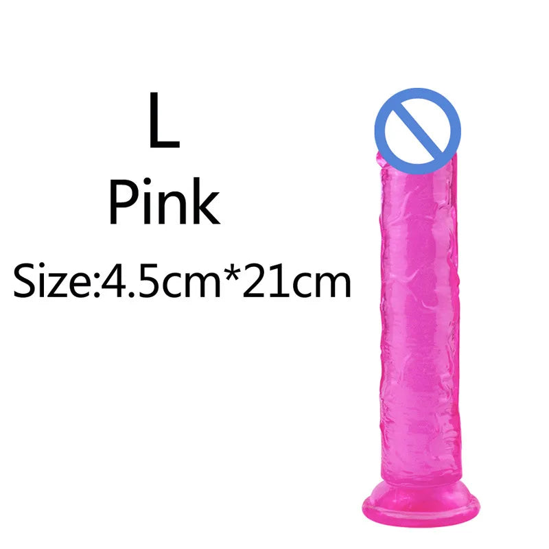 5 Colors Dildo With Suction Cup Simifo