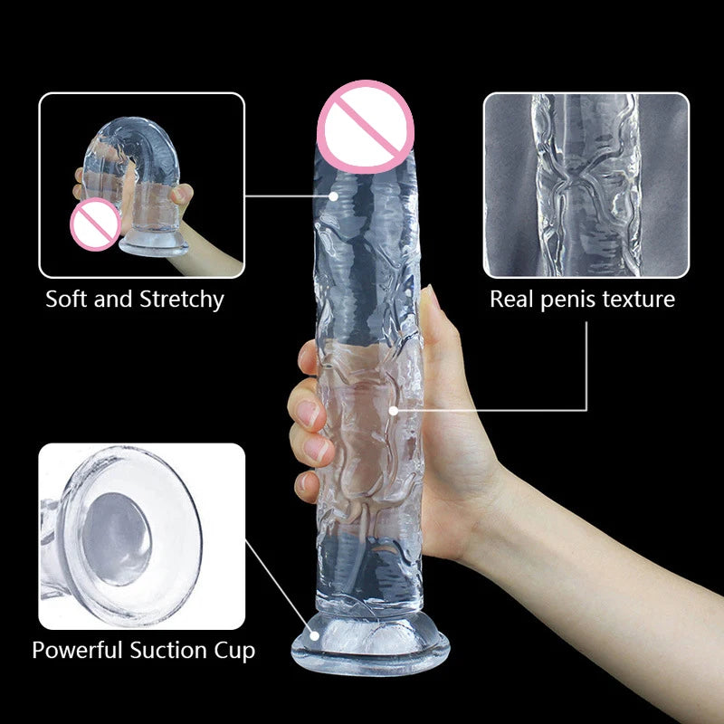 5 Colors Dildo With Suction Cup Simifo