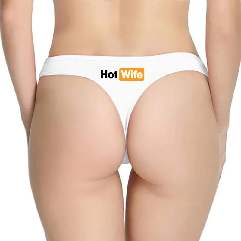 HOT WIFE Letters Women's Underwear - Seamless Low Waist Sports Panties | Traceless Fitness Brief