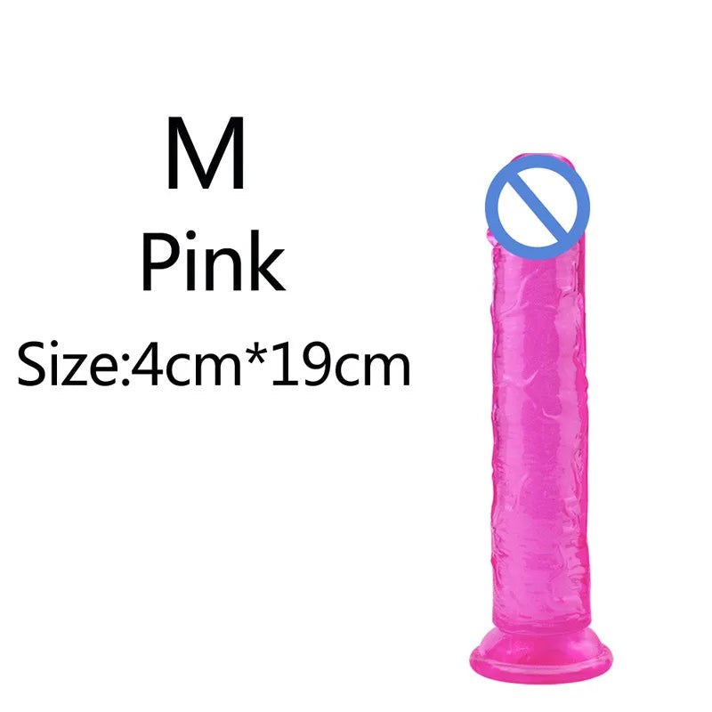 5 Colors Dildo With Suction Cup Simifo