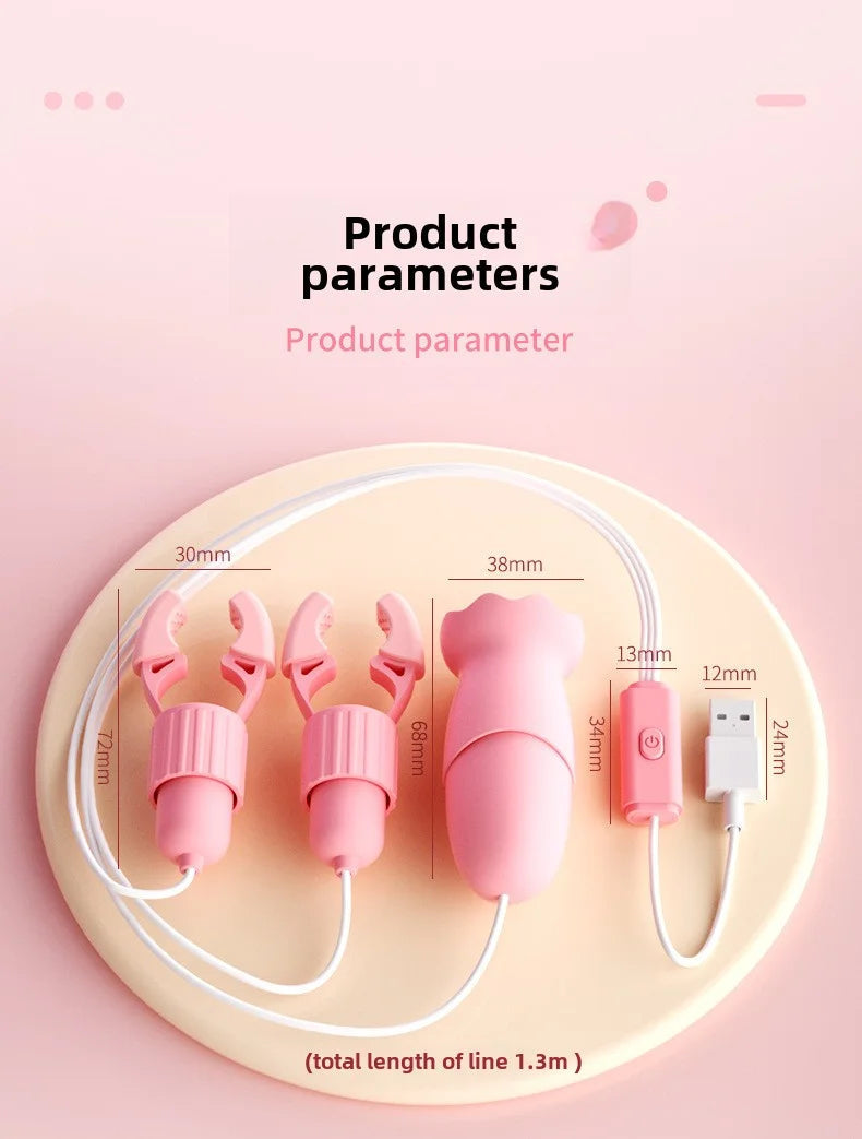 Sucking & Vibrating Nipple Clamps Simifo