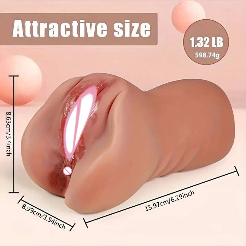 Realistic Vagina Male Masturbator - Men's Pleasure Toy | Lifelike Textured Stroker for Couples