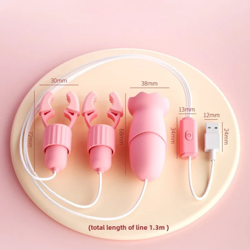 Sucking & Vibrating Nipple Clamps Simifo
