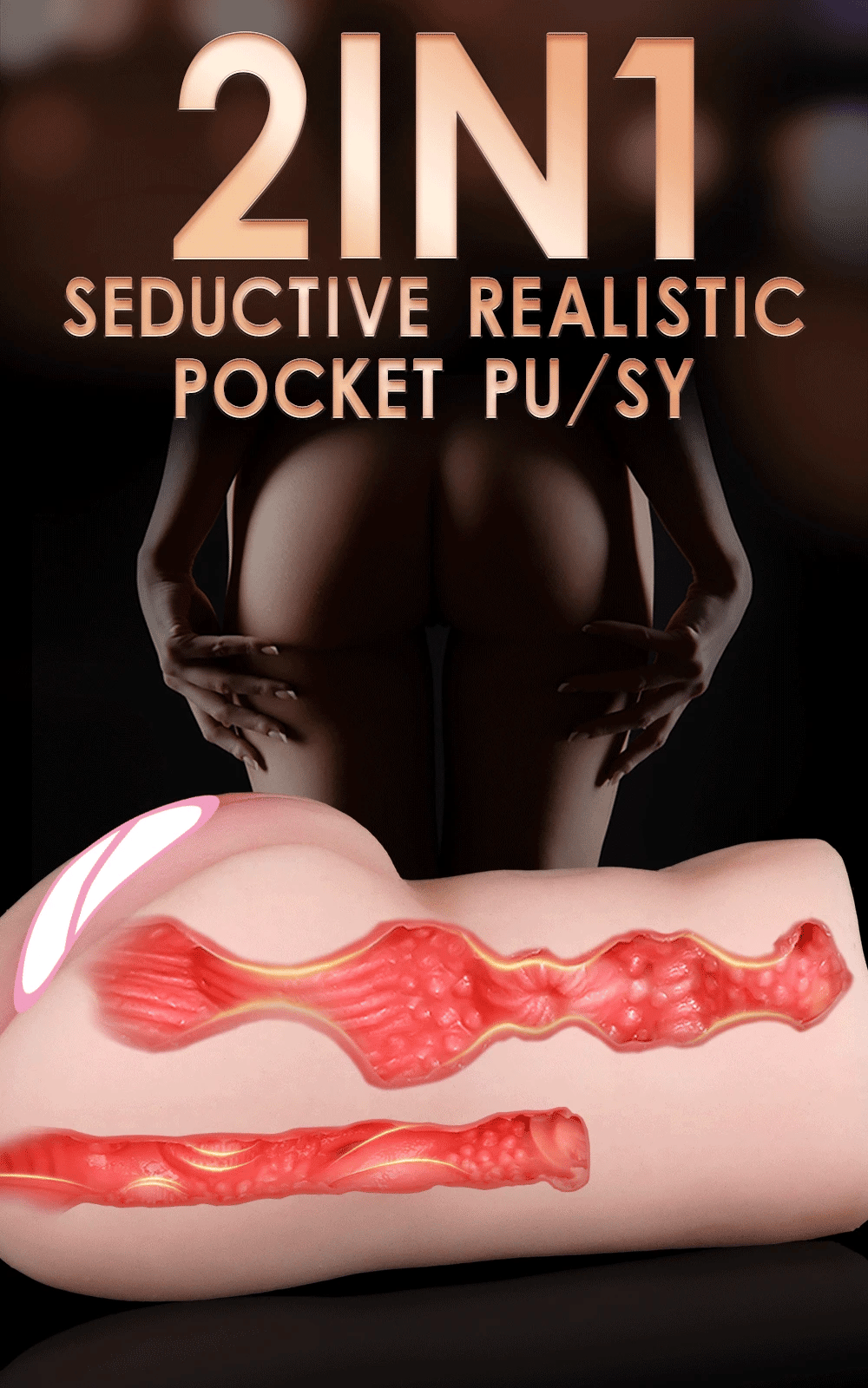 3-in-1 Male Masturbator - Deep Throat, Vagina & Oral Stroker | Realistic TPE Pleasure Toy