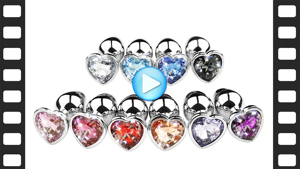 Metal Heart Butt Plug 3 Sizes Simifo