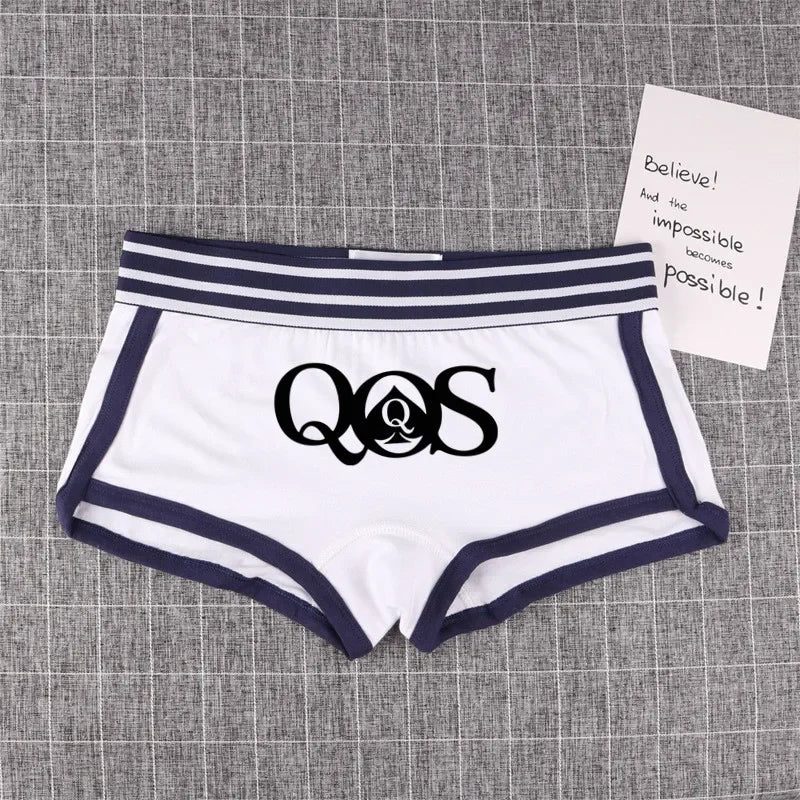 Queen of Spades Cotton Boyshort - Women's Breathable QOS Underwear | Cute Comfortable Panties