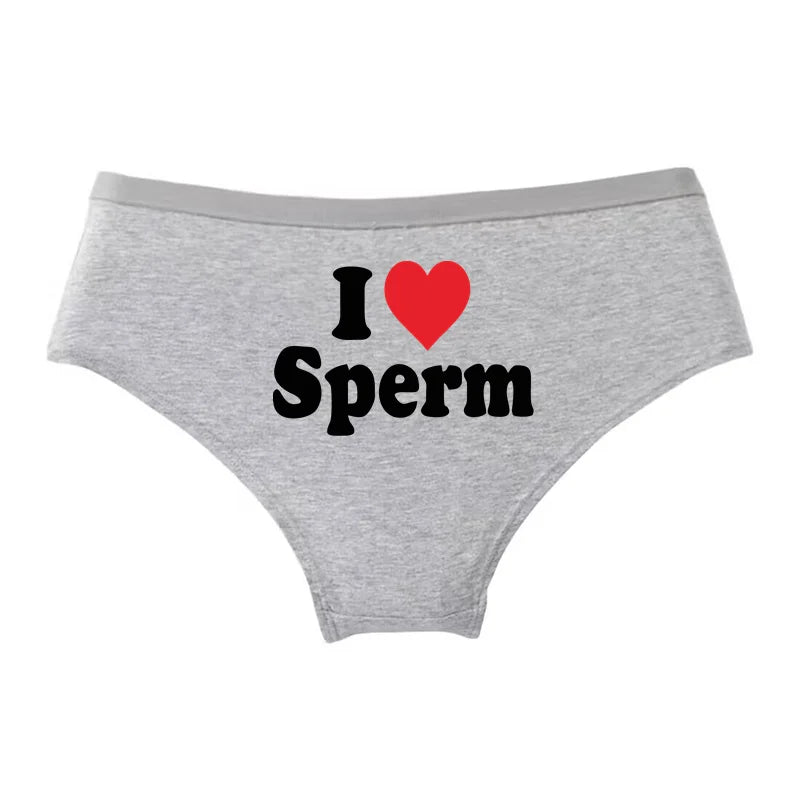 I LOVE S... Funny Women's Panties - Comfortable Cotton Underwear | Novelty Lingerie Gift