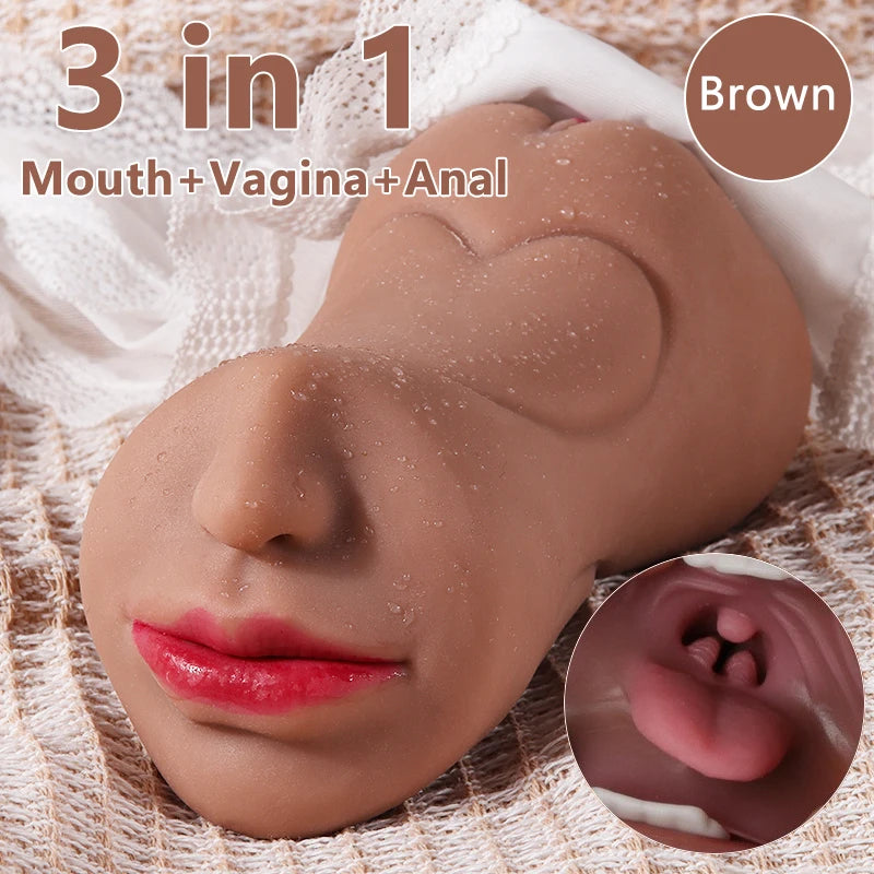 Realistic Vagina Male Masturbator - Anal & Pussy Stroker | Men's Adult Pleasure Toy for Couples