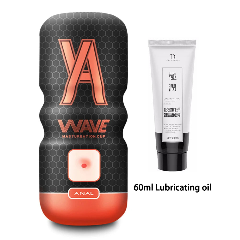 Powerful Sucking Male Masturbator Cup - Realistic Anal & Vagina Pocket Pussy | Blowjob Stroker
