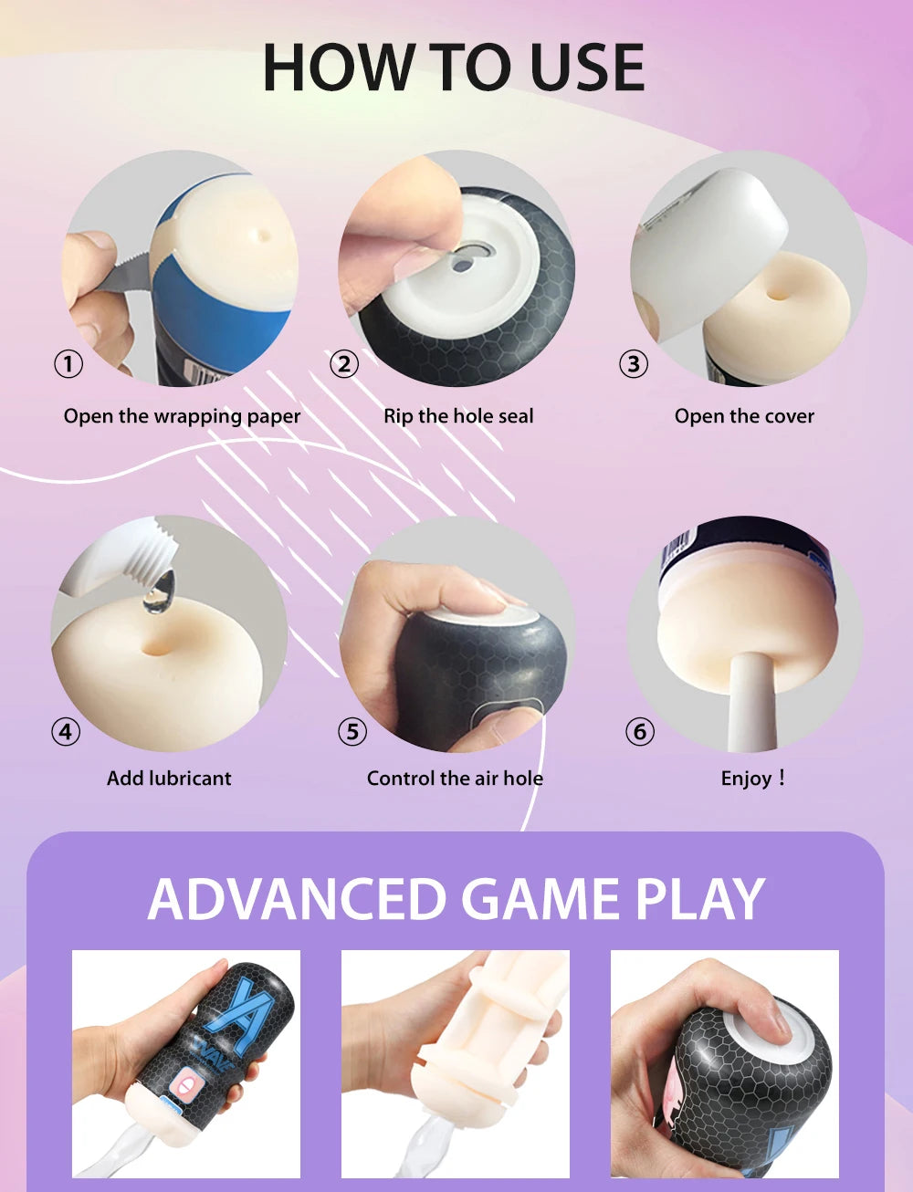 Powerful Sucking Male Masturbator Cup - Realistic Anal & Vagina Pocket Pussy | Blowjob Stroker