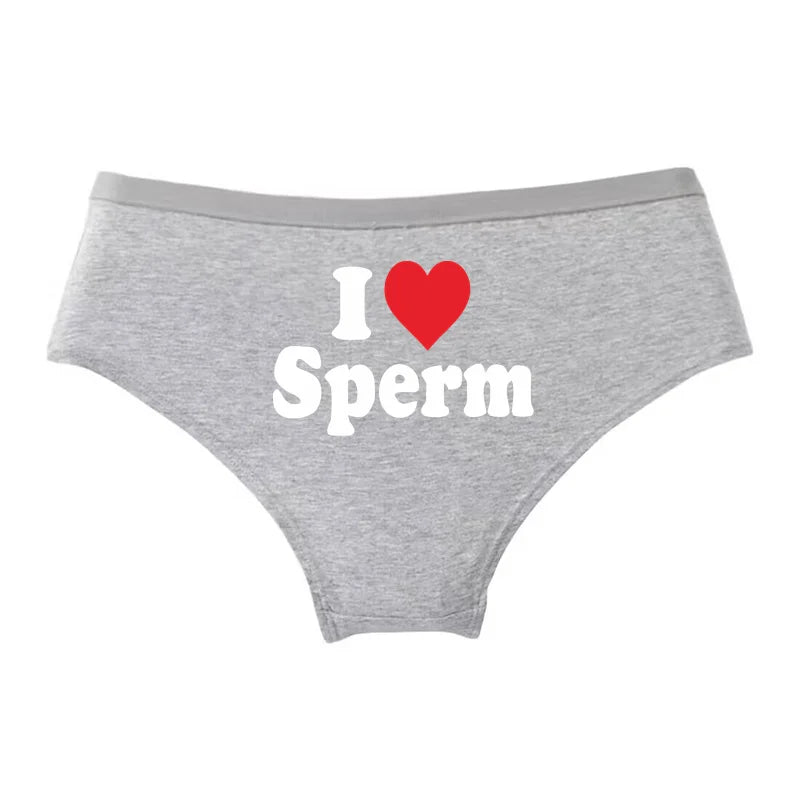 I LOVE S... Funny Women's Panties - Comfortable Cotton Underwear | Novelty Lingerie Gift