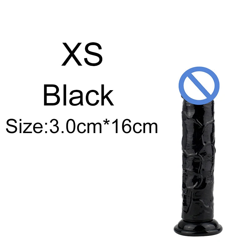 5 Colors Dildo With Suction Cup Simifo