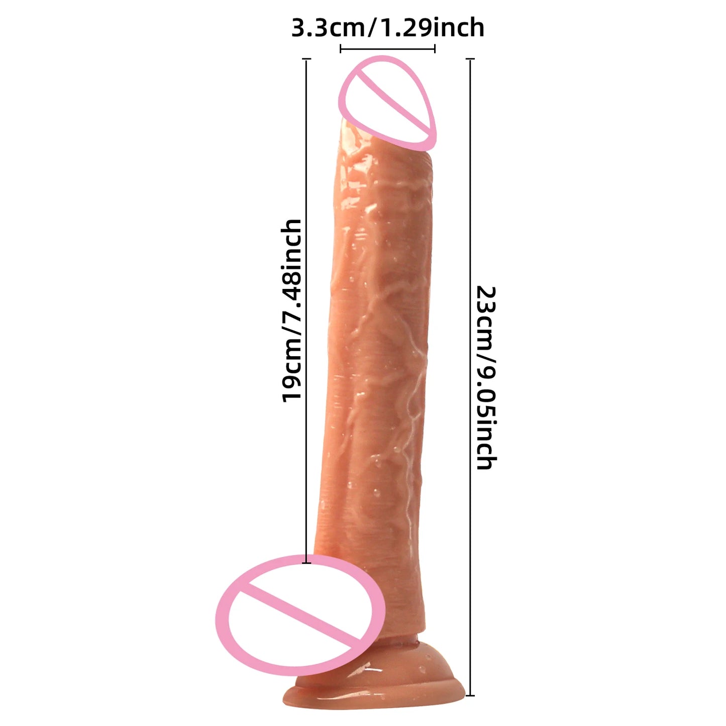 11 Inch Long Realistic Dildo With Suction Cup